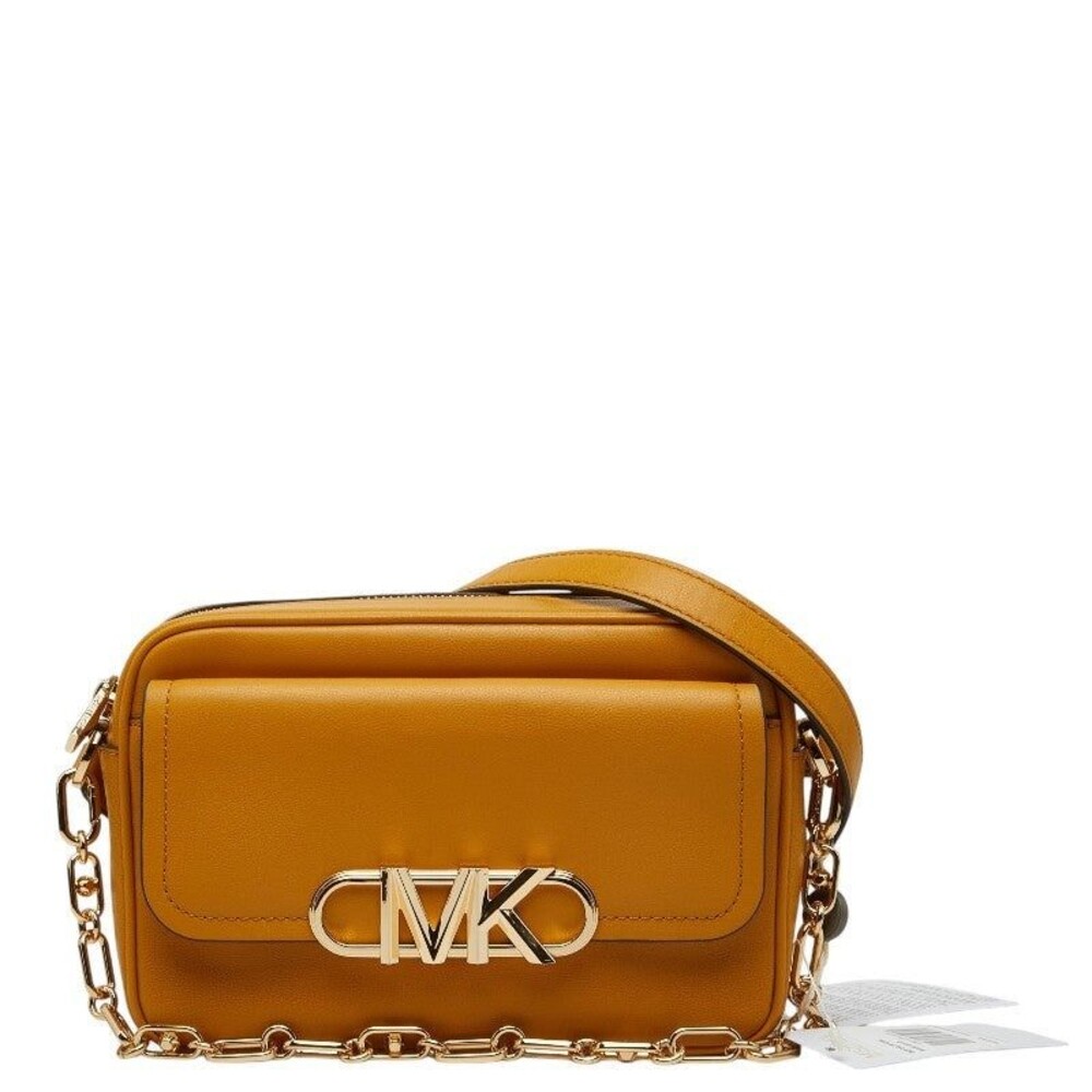 Michael Kors Leather Parker Shoulder Bag Yellow